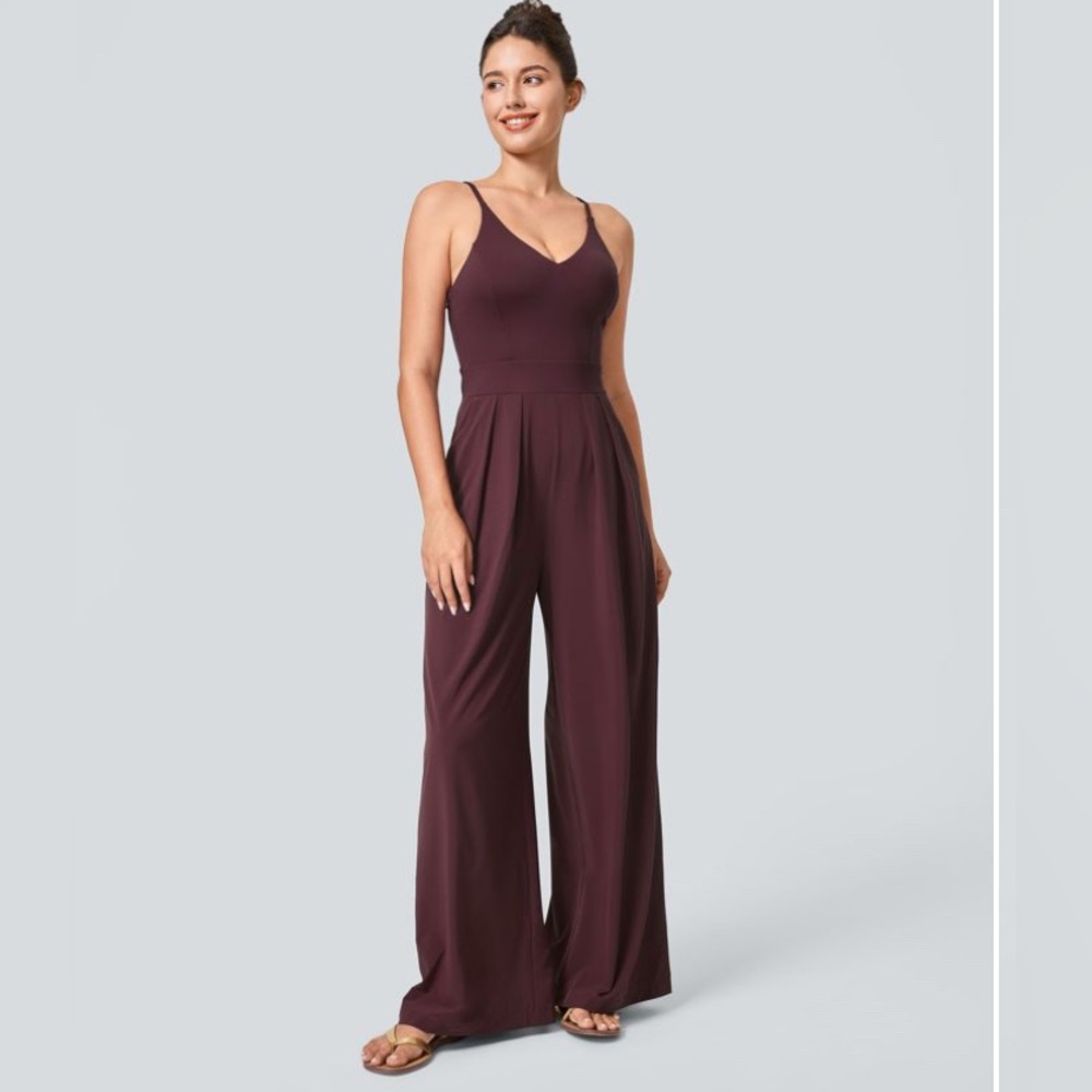 HALARA Burgundy Jumpsuit